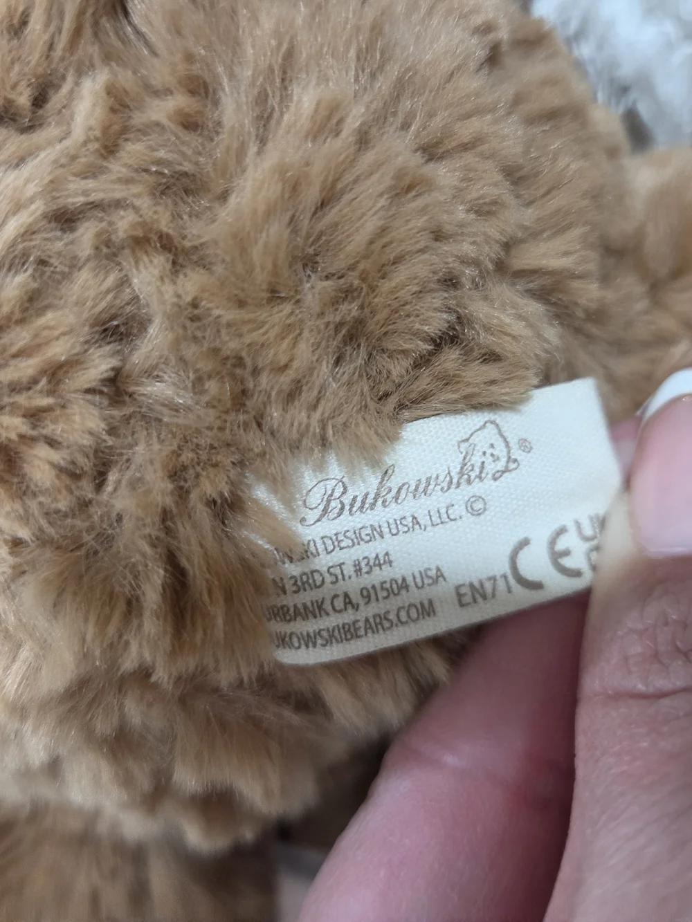 HUNTER Brown Teddy Bear Plush with White Hat & Sweater - Soft Cuddly Toy